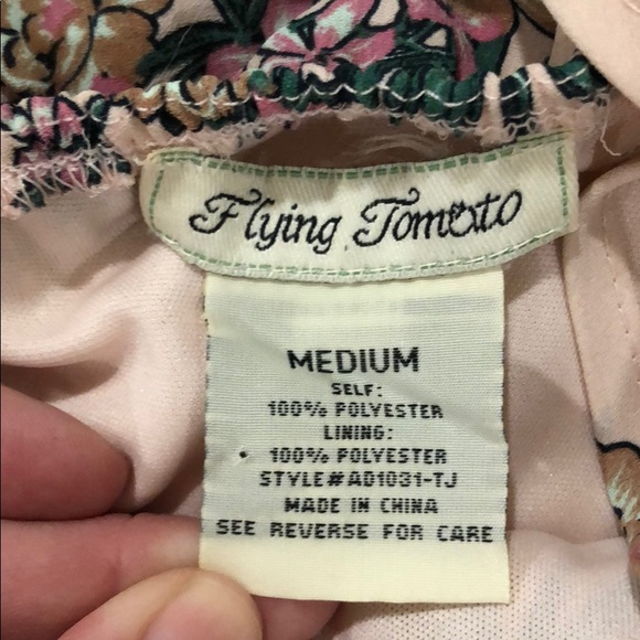 Flying Tomato Pink Floral Tulip High-low Hem Dress - Picture 6 of 8